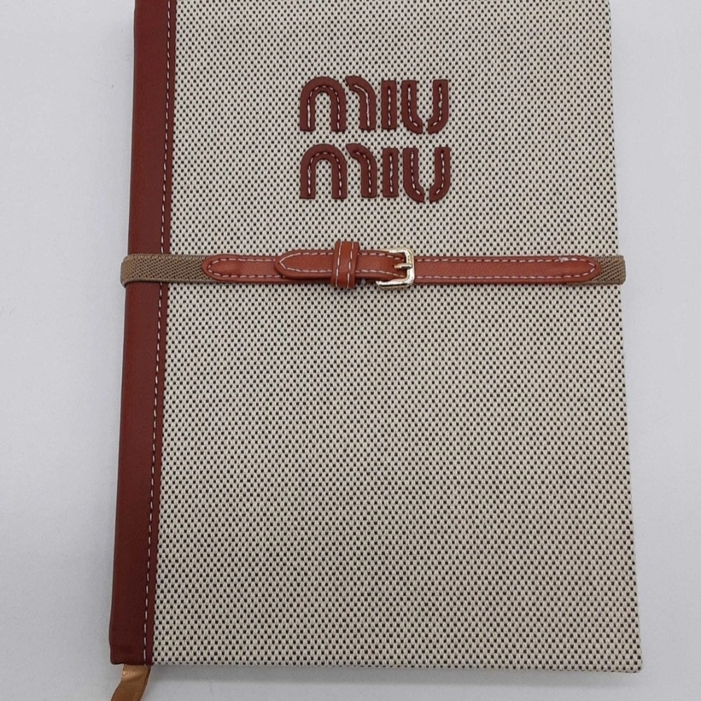BRAND NEW Miu Miu Red and Tan Belted Accessory